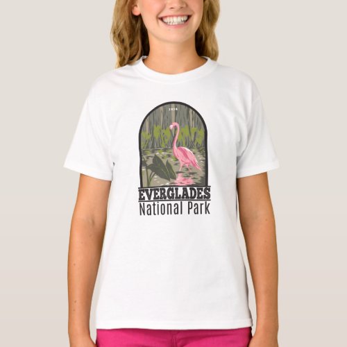 Everglades National Park Florida Flamingo Vintage  T_Shirt