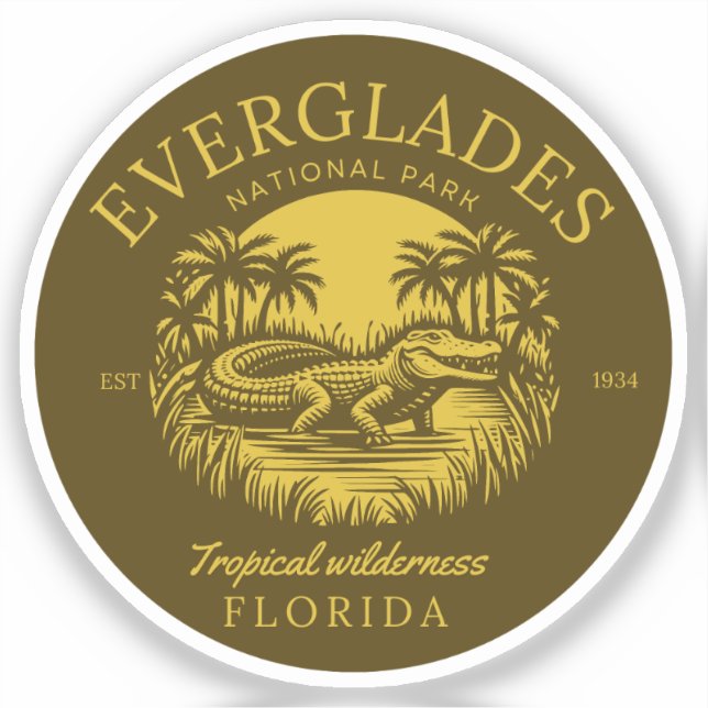 Everglades National Park Florida  Sticker (Front)