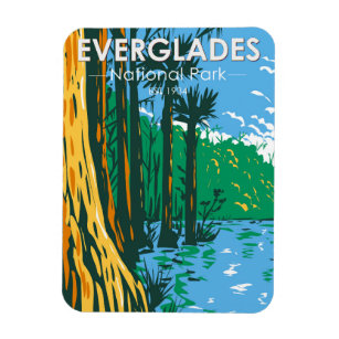  Everglades National Park Florida Vintage Magnet