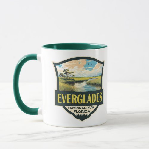 Everglades National Park Illustration Travel Art Mug
