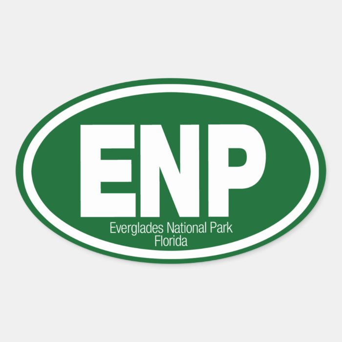 Everglades National Park Oval Sticker