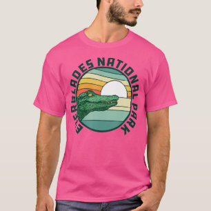 Everglades National Park Retro Alligator 80'S Styl T-Shirt