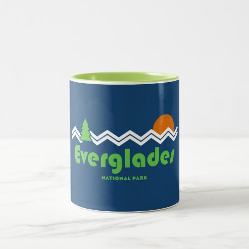 Everglades National Park Retro Two_Tone Coffee Mug