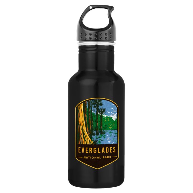 Everglades National Park Stainless Steel Water Bottle (Front)