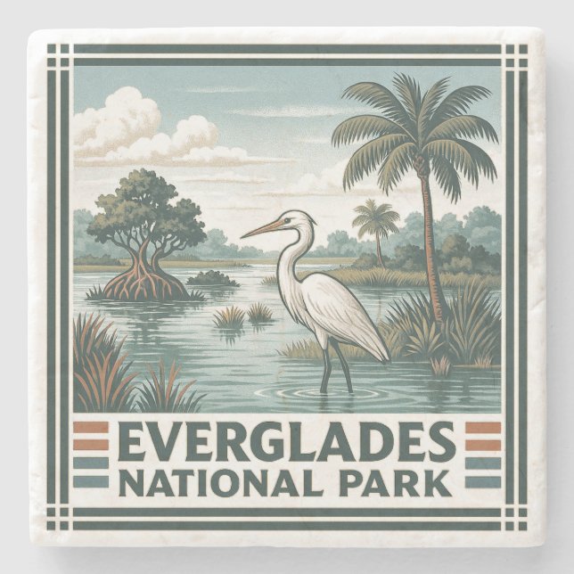 Everglades National Park Stone Coaster (Front)