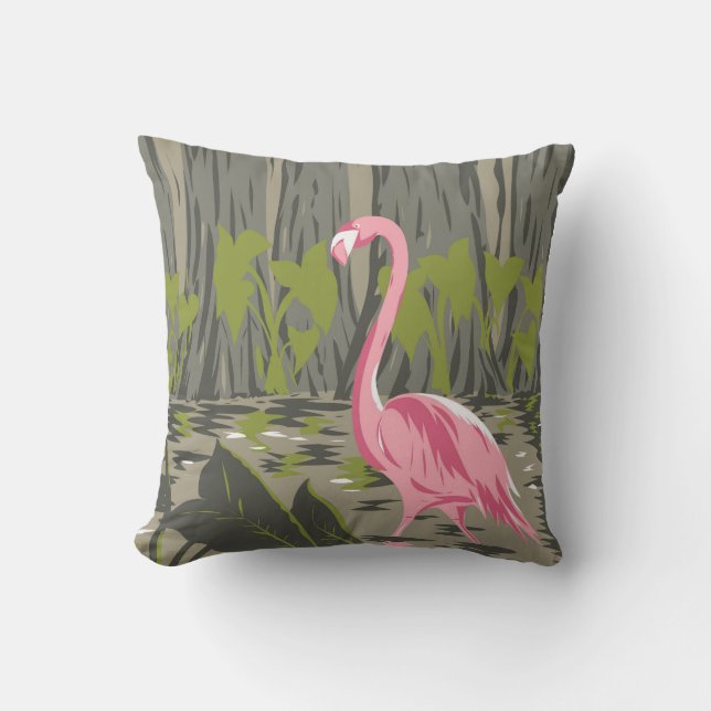 Everglades National Park Throw Pillow (Front)