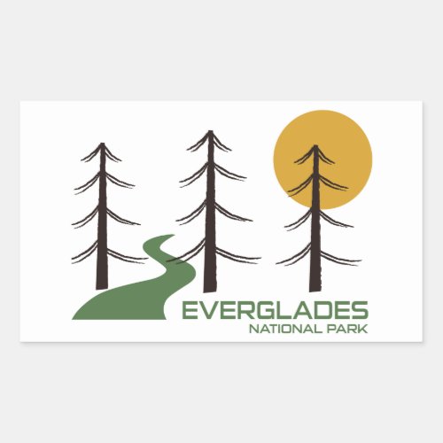 Everglades National Park Trail Rectangular Sticker