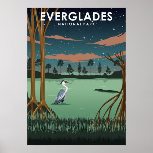 Everglades National Park Travel Poster