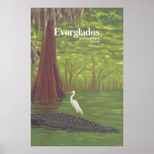 Everglades National Park Travel Poster