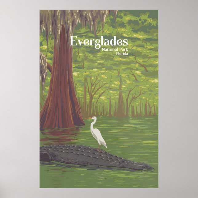 Everglades National Park Travel Poster (Front)