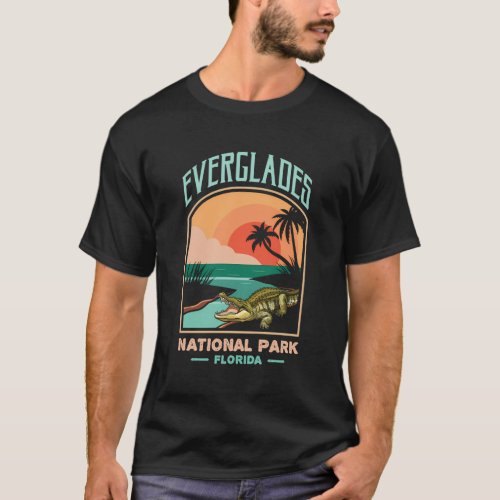Everglades National Park Us Crocodile Florida Alli T_Shirt