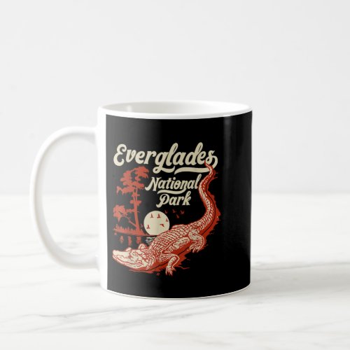 Everglades National Park Vintage Crocodile Alligat Coffee Mug