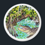 Everglades National Park Watercolor Magnet<br><div class="desc">Check out this awesome watercolor illustration of Everglades National Park and get ready for some adventures! Check out my shop for more designs too!</div>