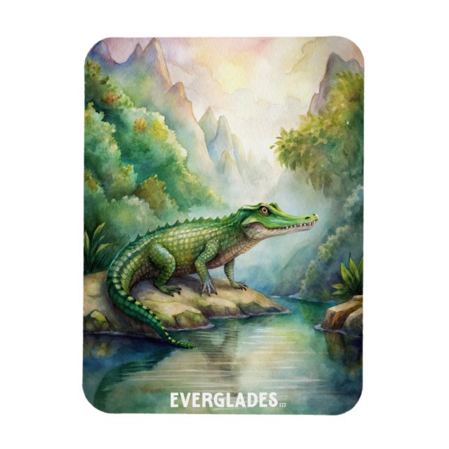 Everglades National Park Watercolor  Magnet (Vertical)