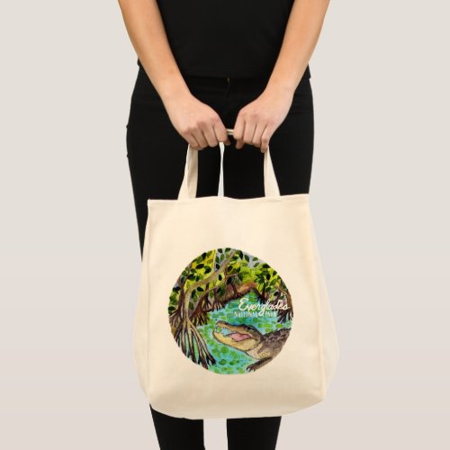 Everglades National Park Watercolor Painting Art Tote Bag