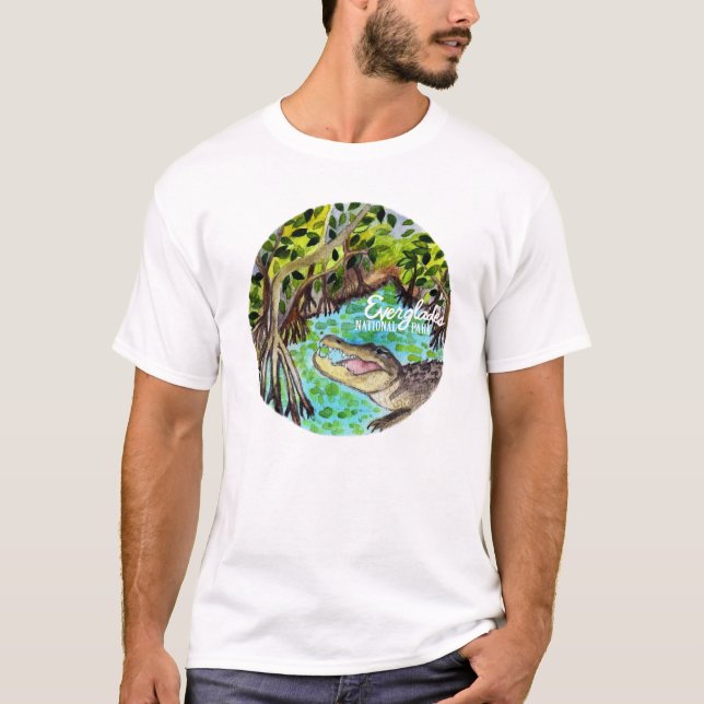 Everglades National Park Watercolor T-Shirt (Front)