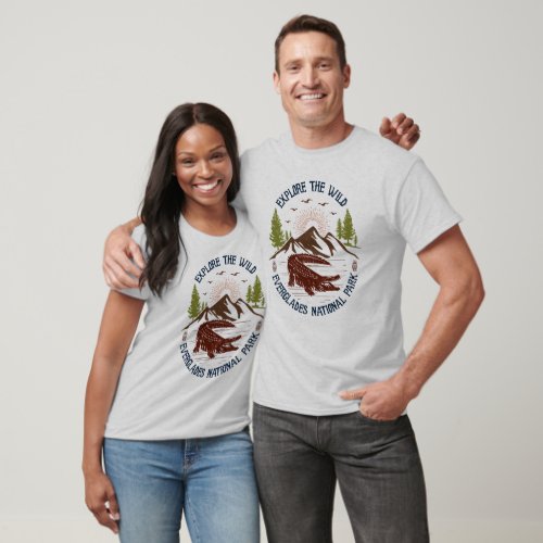 Everglades National Park with Crocodile T_Shirt