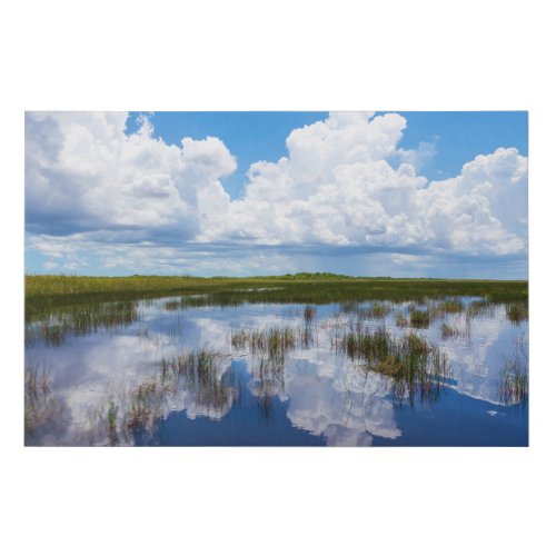 Everglades Natural Landscape Faux Canvas Print