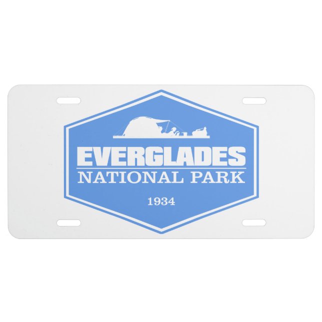 Everglades NP 3 License Plate (Front)