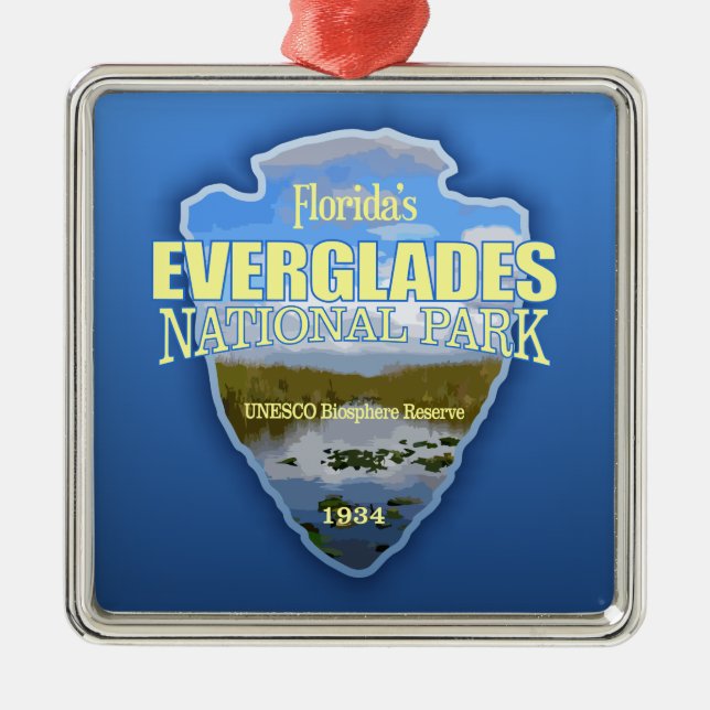 Everglades NP (arrowhead) Metal Ornament (Front)