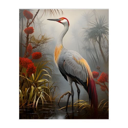 Everglades Sandhill Crane Acrylic Print