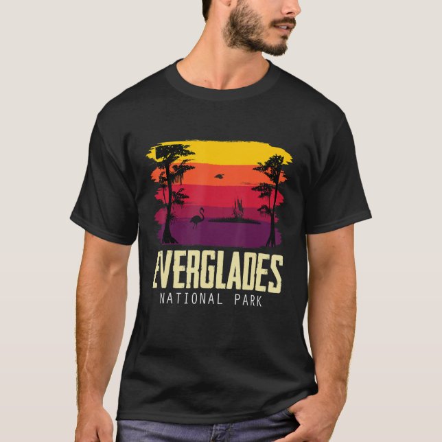 Everglades Wetlands Pelican National Park Florida  T-Shirt (Front)