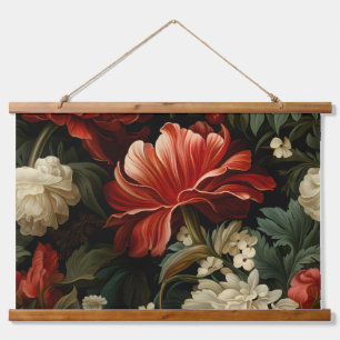 Everglow Noel Florals Botanical Hanging Tapestry