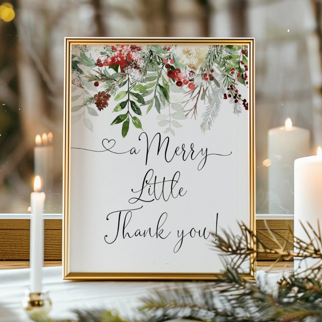 Evergreen A Merry Little thank you Favors Poster (Creator Uploaded)