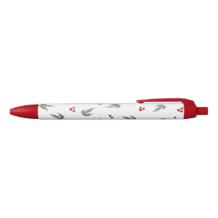 Evergreen and Berries Christmas Pen