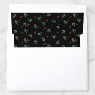 Evergreen and Berries Envelope Liner