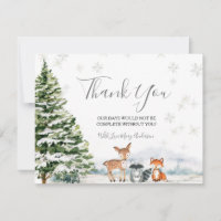 Evergreen Animal Winter Onederland Birthday