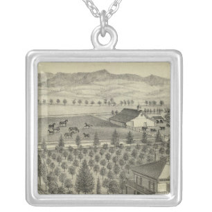 Evergreen Ave Farm Silver Plated Necklace
