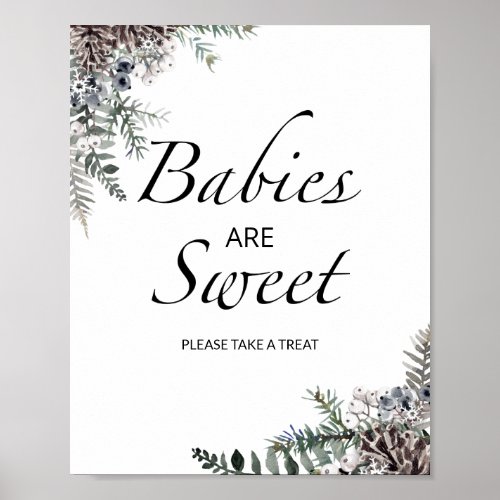 Evergreen Babies are sweet take a treat   Poster
