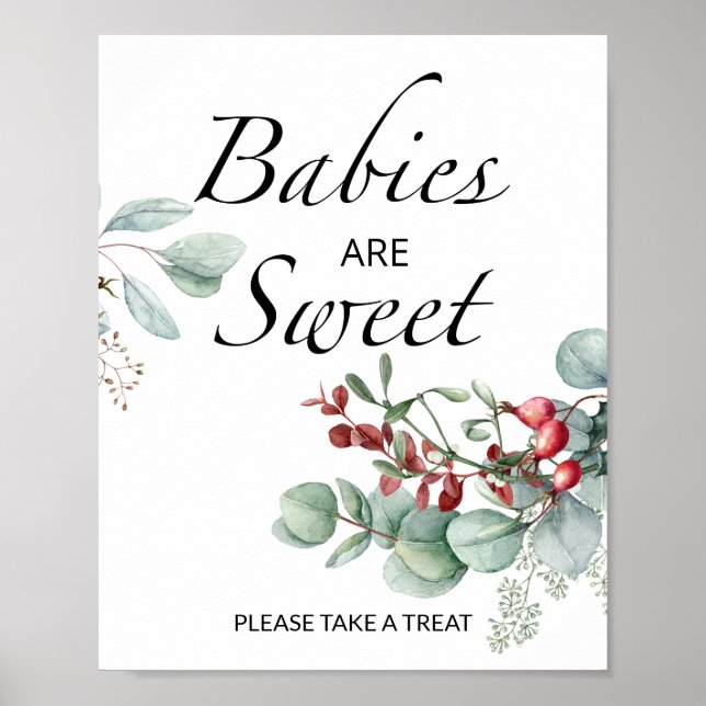 Evergreen Babies are sweet take a treat  Poster (Front)