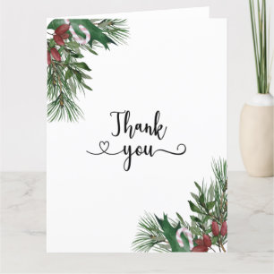 Evergreen baby shower thank you 