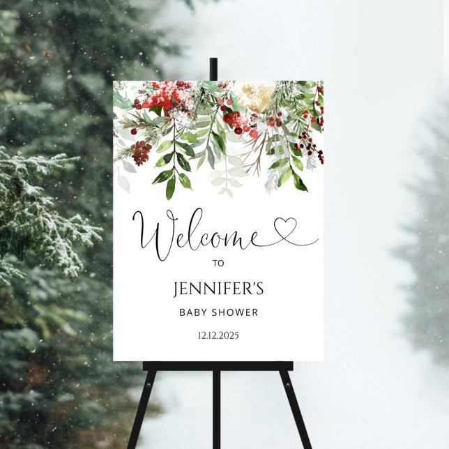 Evergreen baby shower welcome foam board (Creator Uploaded)