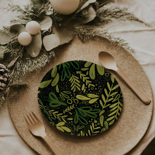 Evergreen Bramble Festive Botanical Plates