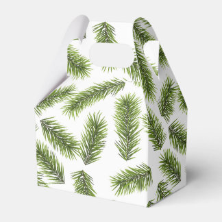 Evergreen Branch Pattern  Favor Boxes