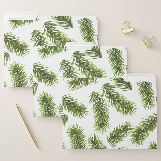 Evergreen Branch Pattern  File Folder (Set)