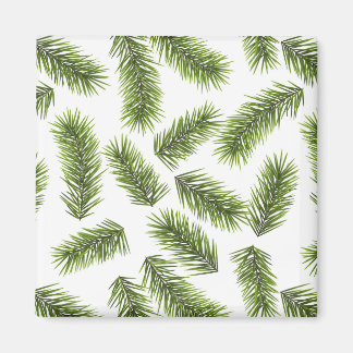 Evergreen Branch Pattern  Magnet