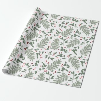 Evergreen Cheer Wrapping Paper by Whimzy_Designs at Zazzle