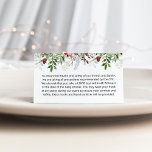 Evergreen Christmas Custom notes Enclosure Card<br><div class="desc">Evergreen Christmas Custom notes Enclosure Card. Health and safety notes. Customize with your text. 
Matching items available.</div>