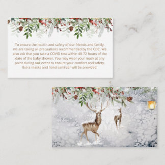Evergreen Christmas Custom notes Enclosure Card.