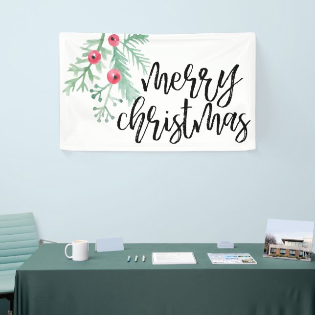 Evergreen Christmas Holiday Banner (Tradeshow)