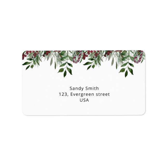 Evergreen Christmas  Label (Front)