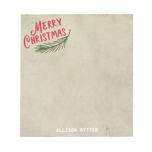 Evergreen Christmas | Notepad (Front)