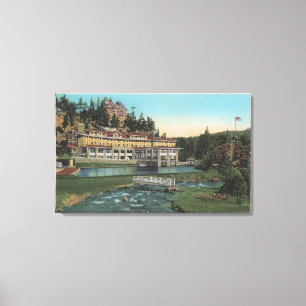 Evergreen, CO - Troutdale Hotel, Bear Creek Canvas Print