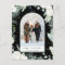 Evergreen & Cotton Flower Arch Photo Holiday Black
