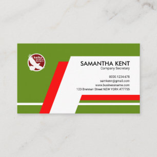 Evergreen Dialog Box Company Secretary Business Card