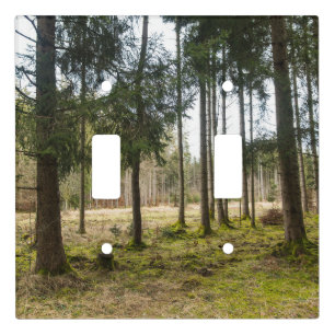 Evergreen Forest Bliss 2 Light Switch Cover